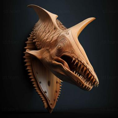 3D model Pterorhinus woodi (STL)